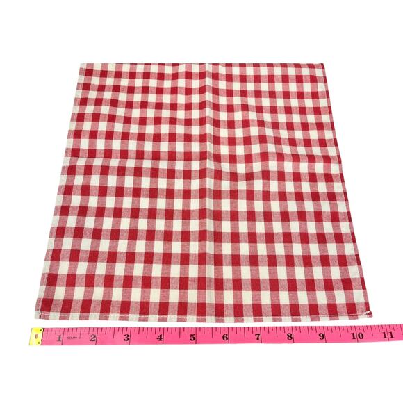 American Girl Felicity Post Bed Curtain w/ Ties 10.5"W x 22"L Red Check Bedding - Picture 3 of 6